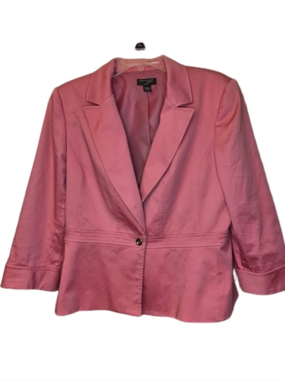 Kim Rogers Signature Suite Pink Single-Button Blazer Jacket Sz 12